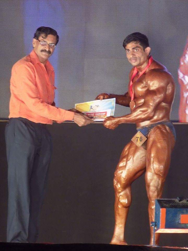 Mr. Promod Singh receiving his certification